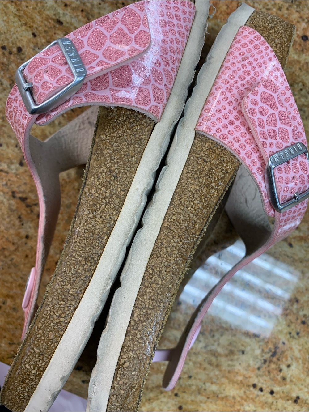 Birkenstock Pink T-Strap Thong Sandals - Picture 5 of 9